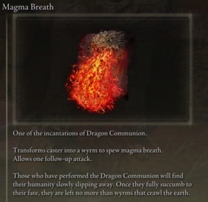 Elden Ring: Offensive Incantations - Magma Breath