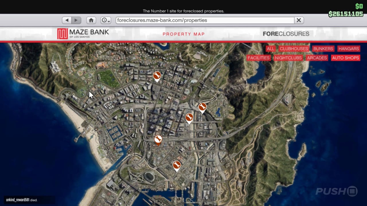 Grand Theft Auto 5 Online Map - GTA Boss