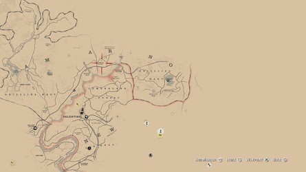 Red Dead Redemption 2 Jack Hall Gang Treasure Map Locations 12