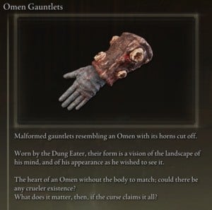 Elden Ring: All Full Armour Sets - Omen Set - Omen Gauntlets