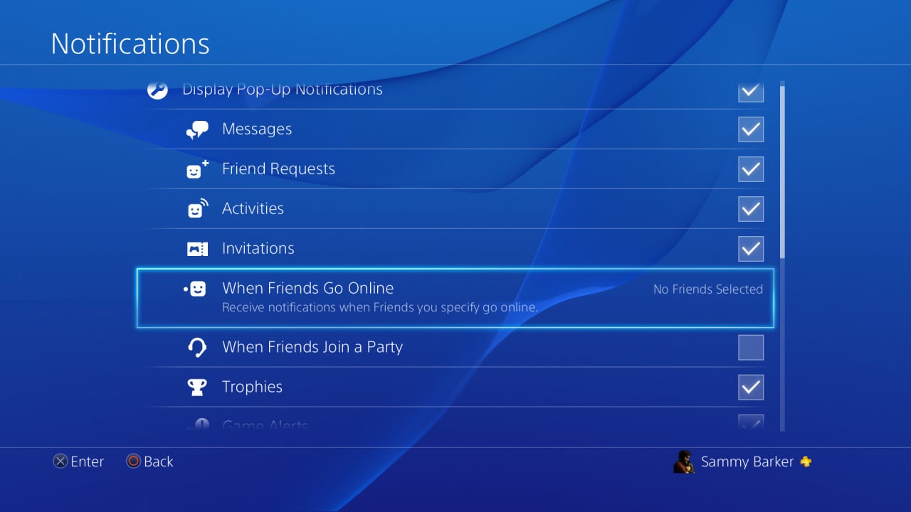 How To Enable Online Friend Notifications On Ps4 Guide Push Square