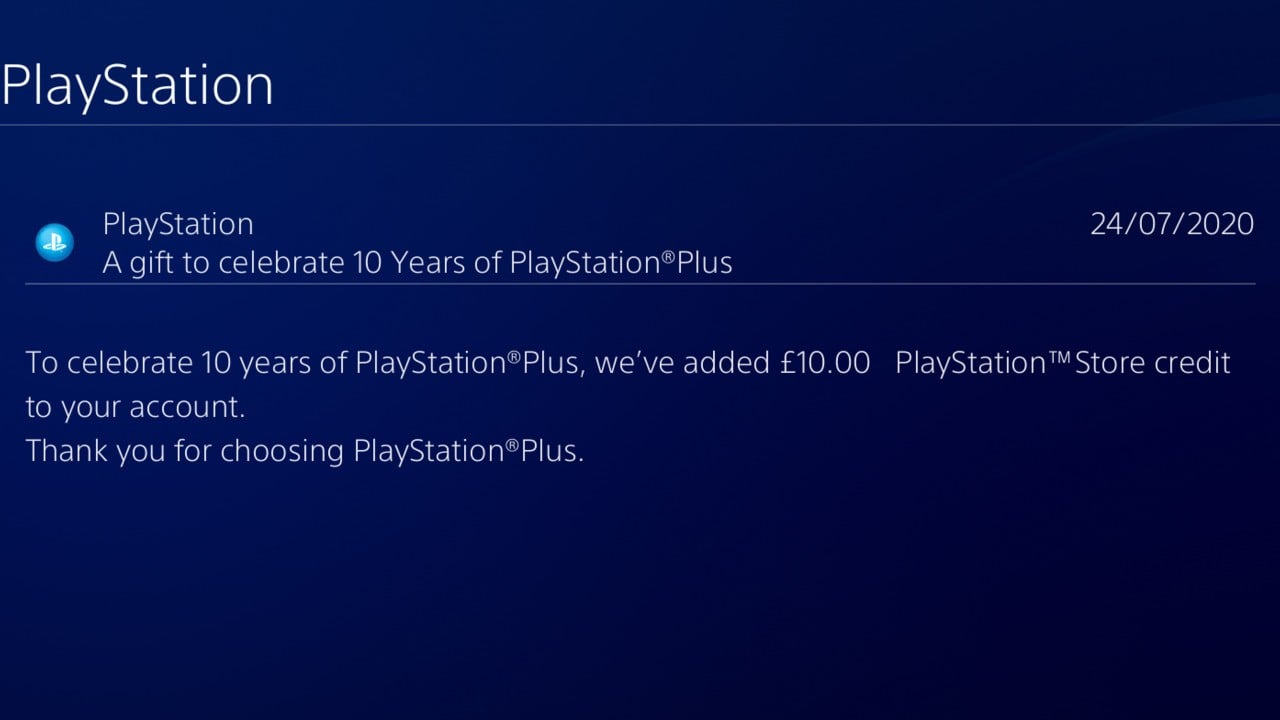 ps store 10 dollar credit