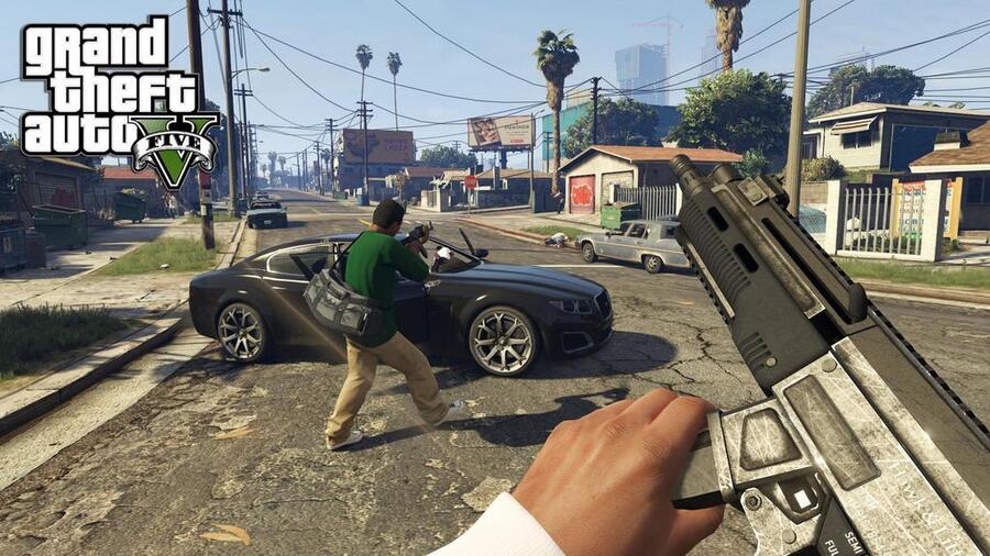 Grand Theft Auto V PS4 First-Person