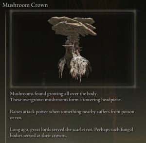Elden Ring: All Individual Armour Pieces - Mushroom Crown