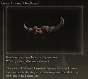 Elden Ring: All Partial Armour Sets - Fur Set - Great Horned Headband