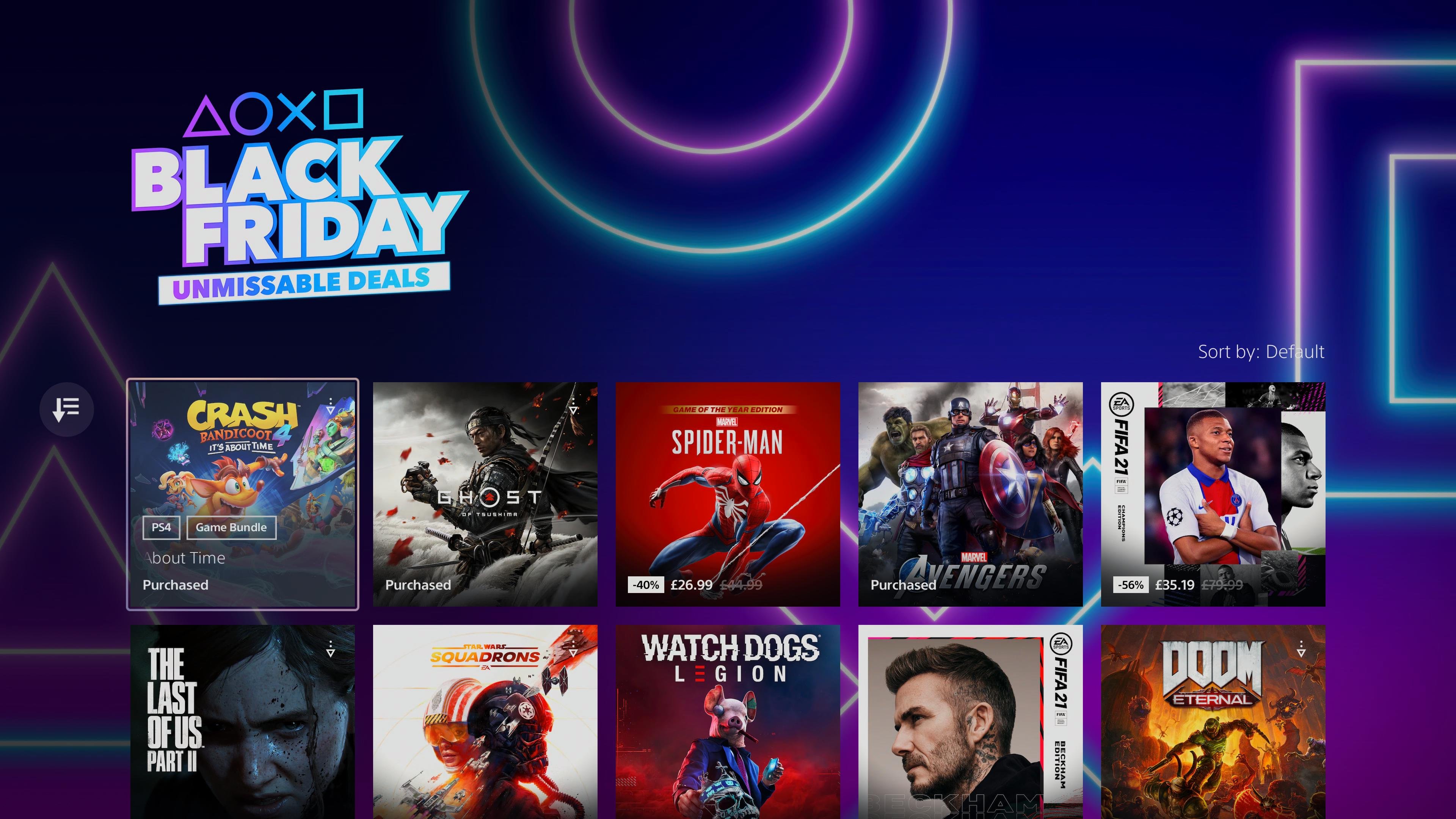 PS5 Now Lists Black Friday Sale in PS Store, But No Deals Section Yet