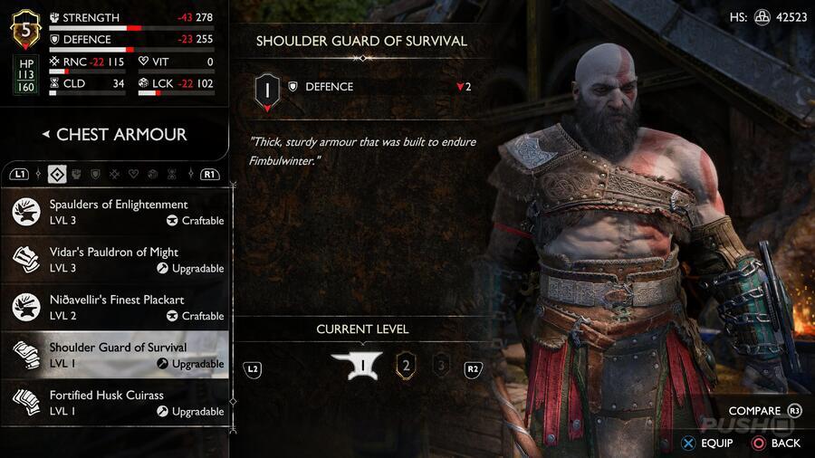 God of War Ragnarok: All Chest Armour Locations and Upgrades 2