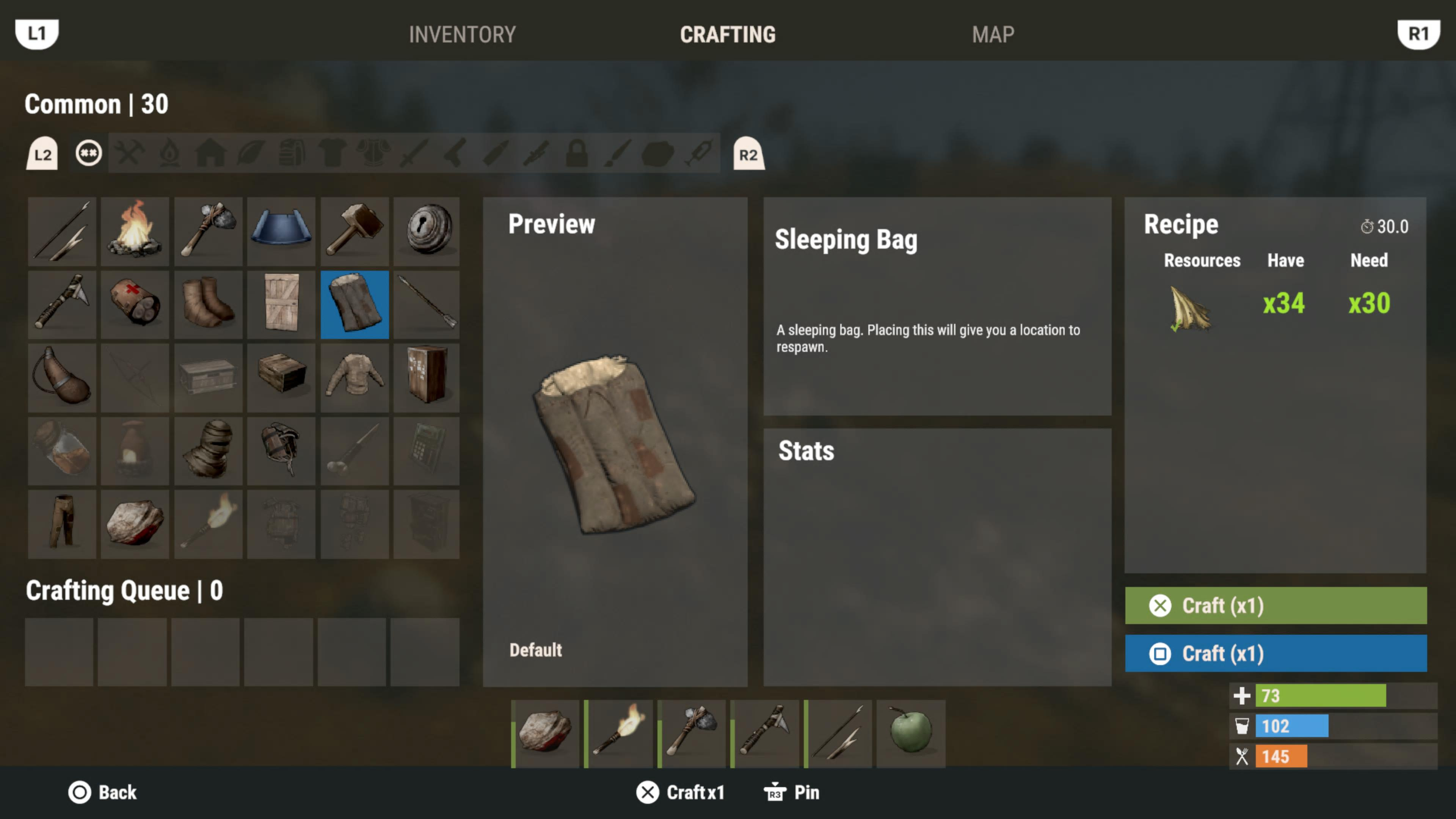 rust console edition guide how to create a respawn point using a sleeping bag.original
