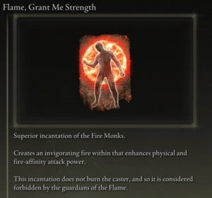 Elden Ring: Support Incantations - Flame, Grant Me Strength