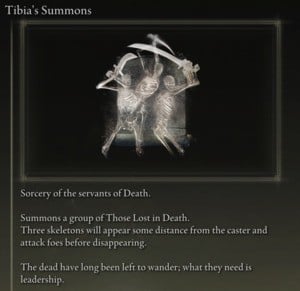 Elden Ring: Offensive Sorceries - Tibia's Summons