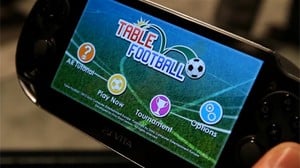 Table Football is a free augmented reality application that comes with the PlayStation Vita.