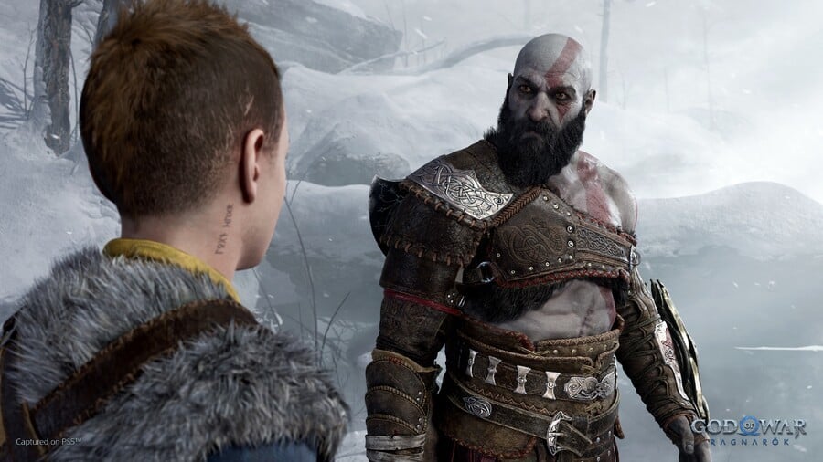 Which God of War Ragnarok character went viral due to their newly revealed physical appearance?
