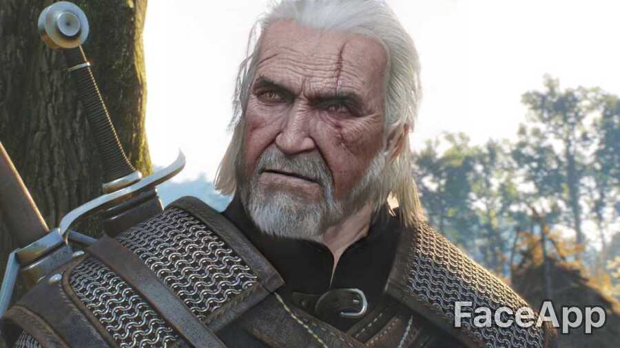 The Witcher Geralt FaceApp