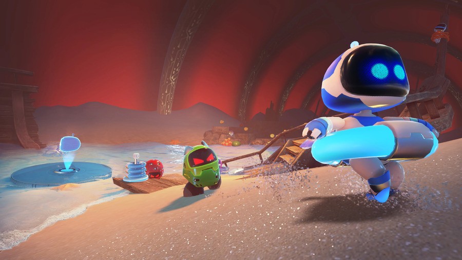 In PSVR title Astro Bot Rescue Mission, what kind of animal is the first boss based on?