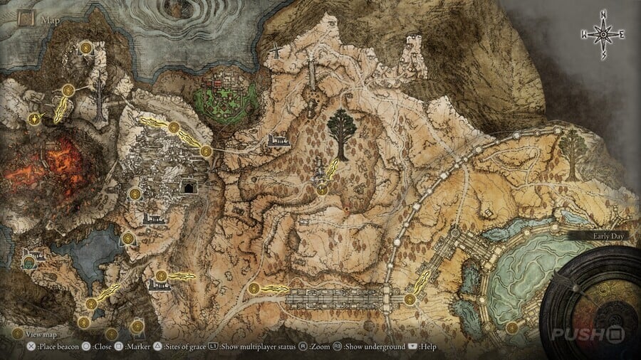 Forest-Spanning Greatbridge Nomadic Merchant Key Map