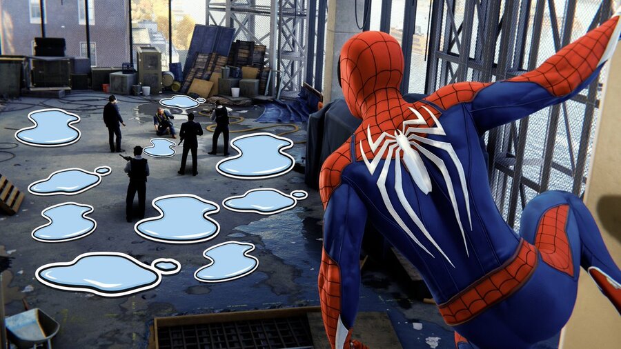 Spider-Man sur PS4 PlayStation 4 de Marvel: mise à niveau inférieure 1