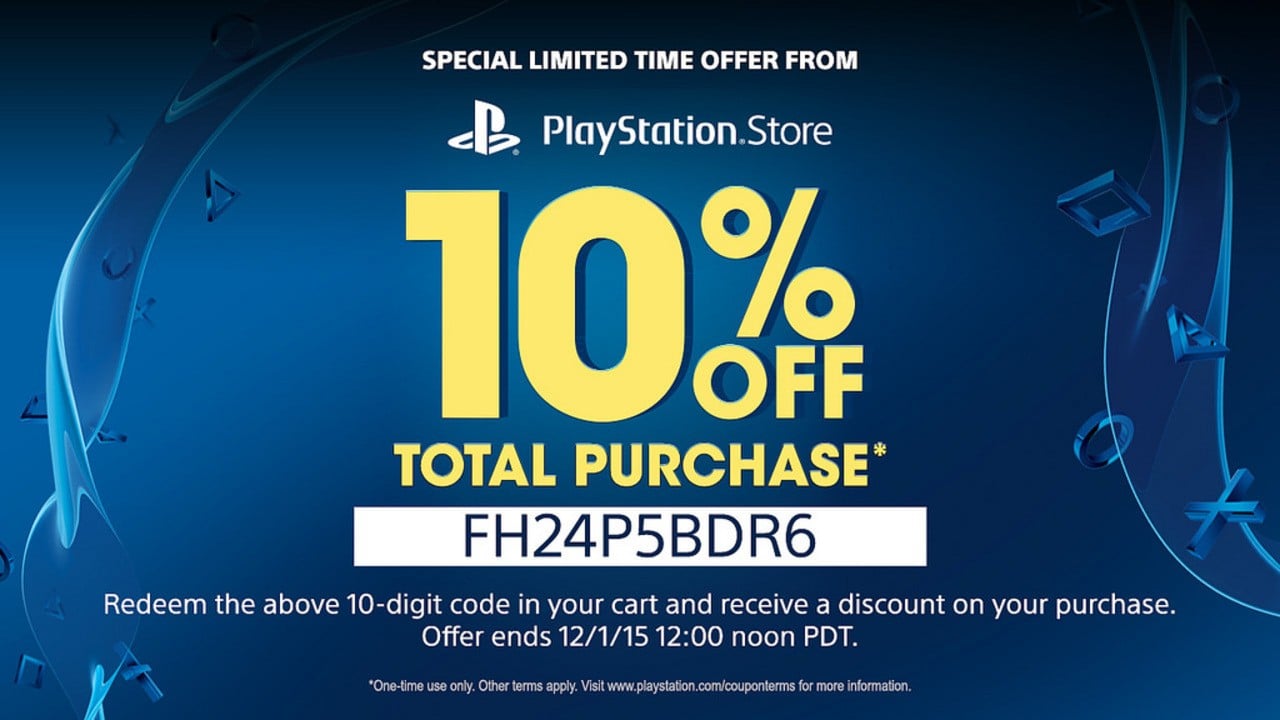 Begå underslæb Inspektør Kommentér You Can Get 10 Per Cent Off PlayStation Store Purchases with This Voucher |  Push Square