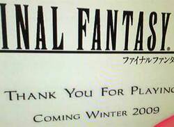 Final Fantasy XIII Still On Track For Winter '09 Japan Release