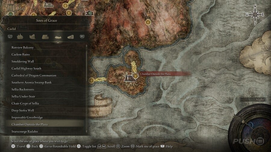 Elden Ring: All Site of Grace Locations - Caelid - Chamber Outside the Plaza