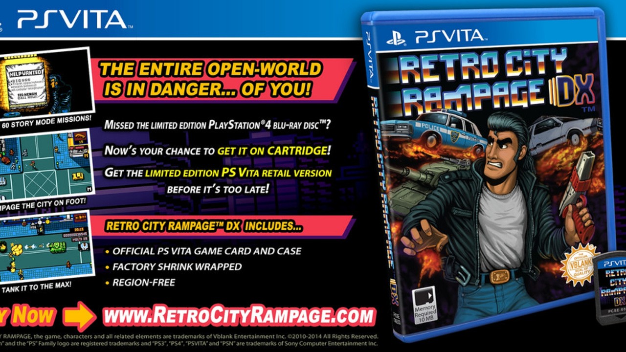 Retro city rampage vita new arrivals