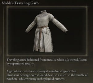 Elden Ring: All Full Armour Sets - Noble's Set - Noble's Traveling Garb