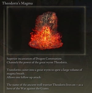Elden Ring: Offensive Incantations - Theodorix's Magma