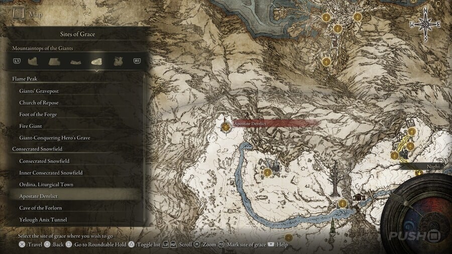 Elden Ring: All Site of Grace Locations - Consecrated Snowfield - Apostate Derelict
