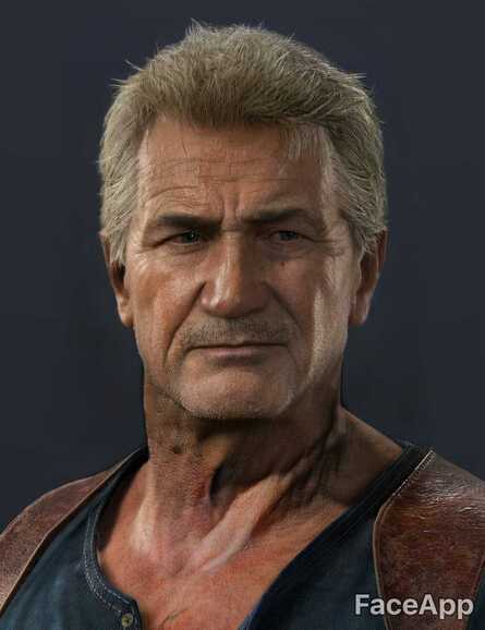 Nathan Drake FaceApp