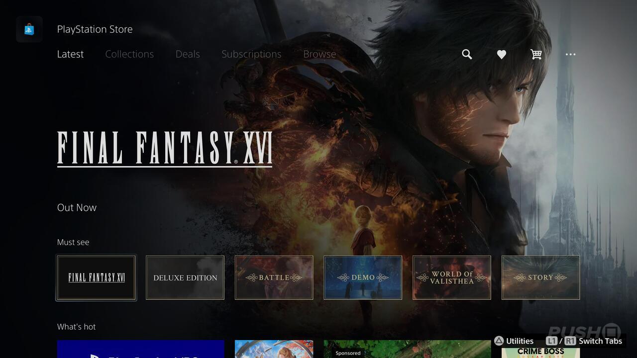 Full Last Fantasy 16 Takeover on PS Retailer for PS5 Launch
