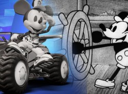 Steamboat Willie's Mickey Mouse Is Boosting into Disney Speedstorm on PS5, PS4