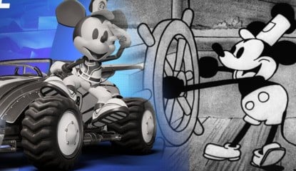 Steamboat Willie's Mickey Mouse Is Boosting into Disney Speedstorm on PS5, PS4