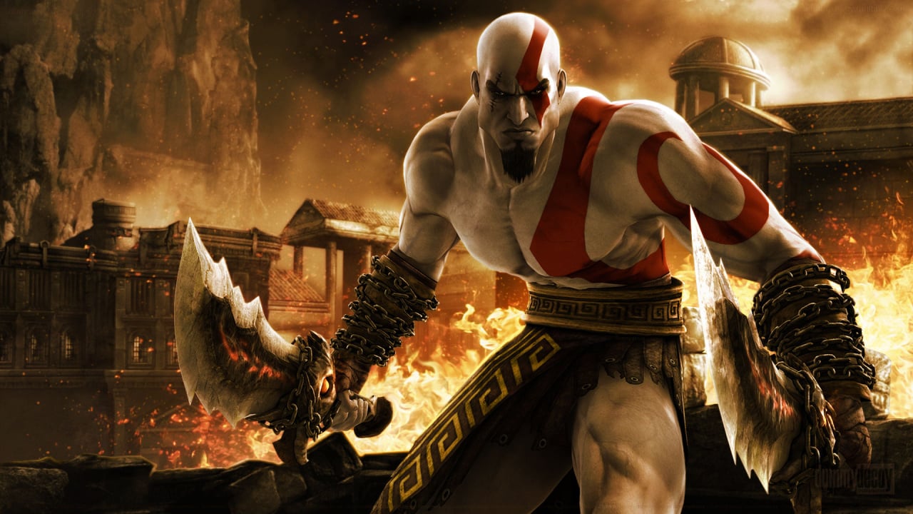 God of War - Chains of Olympus (PSP) 100% walkthrough part 1 