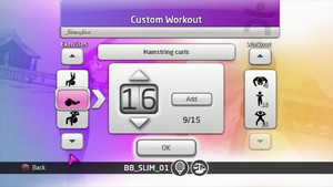 You can customise your workout too