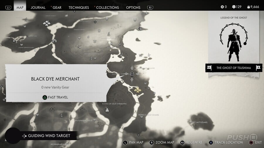 Ghost of Tsushima: How to Find All Black and White Dye Merchants 3