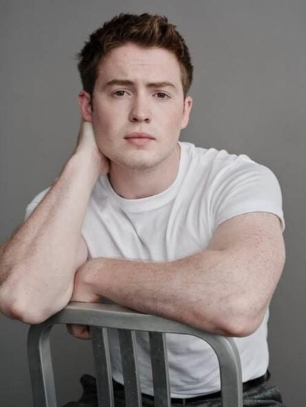 From left to right: Kit Connor, Ben Whishaw, and Cailee Spaeny.