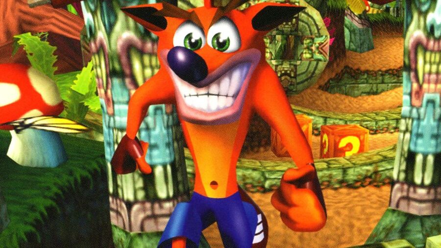 In what year did the original Crash Bandicoot launch on PS1?