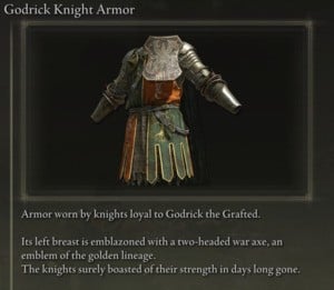 Elden Ring: All Partial Armour Sets - Godrick Knight Set - Godrick Knight Armor