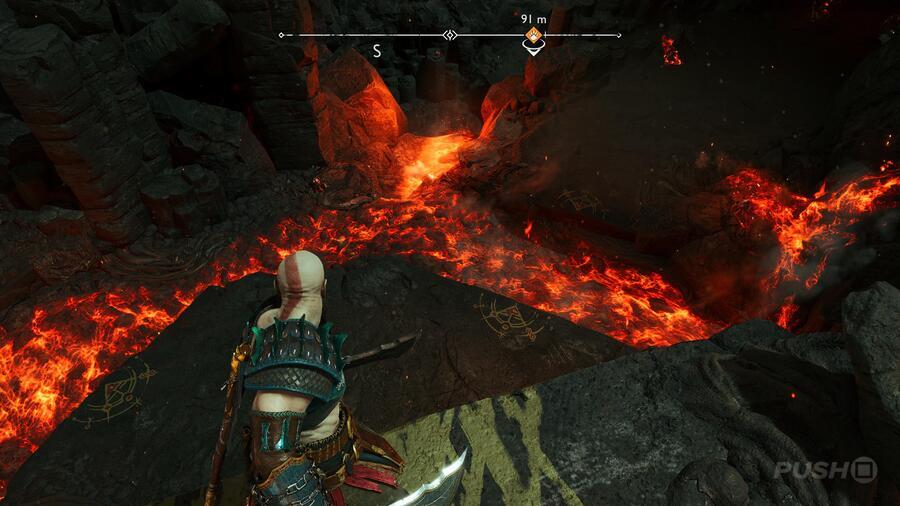 God of War Ragnarok PS5 PS4 Burning Cliffs