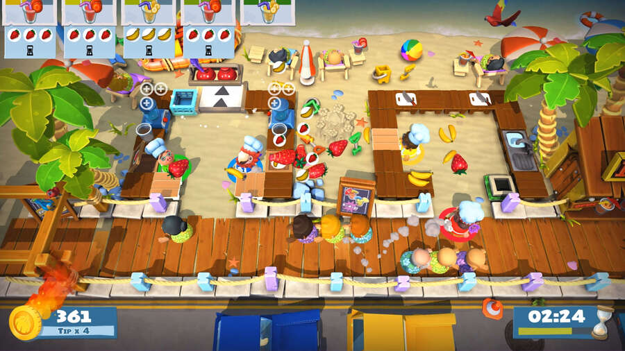 Overcooked 2: Surf 'n' Turf DLC PS4 PlayStation 4