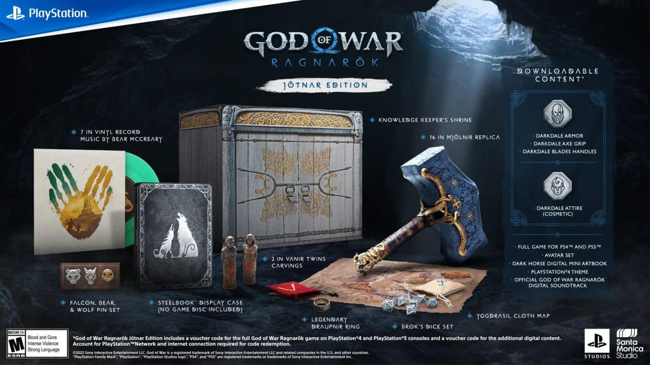  God of War Ragnarök Launch Edition - PlayStation 5 : Solutions  2 Go Inc: Video Games