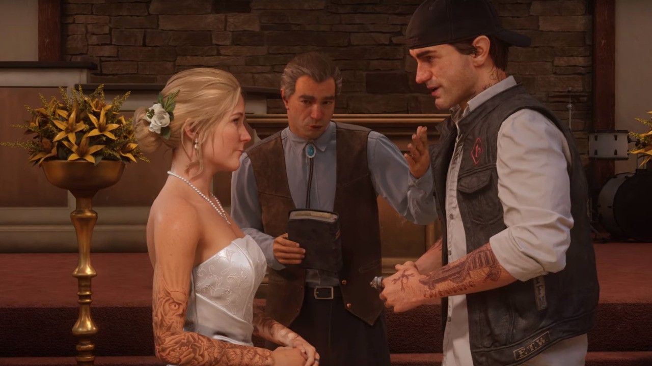 Days Gone's Deacon Remembers His Wedding Day in Dramatic