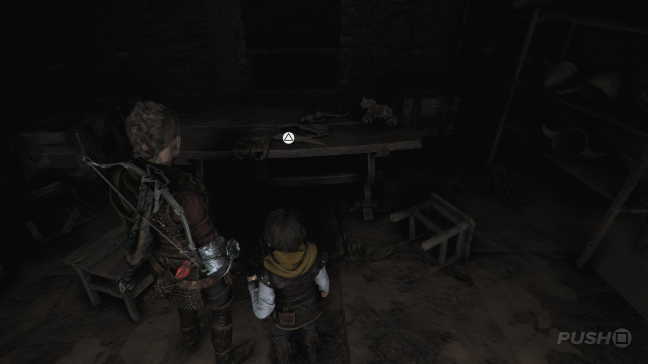 How do you open the large door in the underground area in chapter 11 in A Plague  Tale: Requiem?