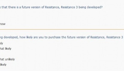 Resistance 3 Pops Up Again In A Bizarre Sony Survey