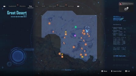 Stellar Blade: Great Desert Walkthrough - Cans, Design Patterns, Beta Cores, Body Cores, Exospines, Passcodes, Camps 63