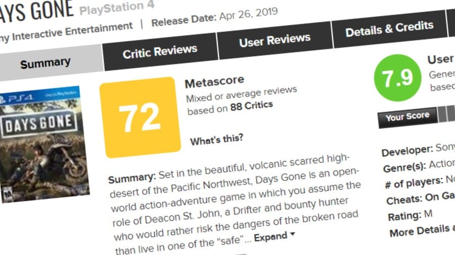 Snap Blast PLAY on X: The Metacritic score of all the 19