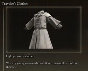 Elden Ring: All Partial Armour Sets - Traveler's Set - Traveler's Clothes