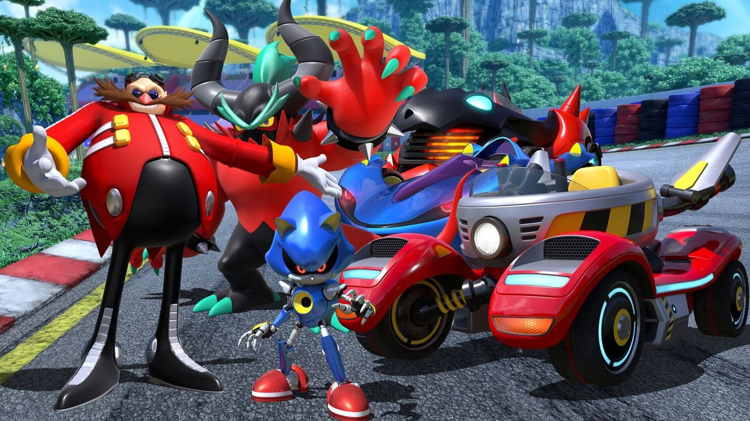 Dr Eggman, Metal Sonic, and Zavok Form Team Eggman in Team Sonic Racing - Push Square