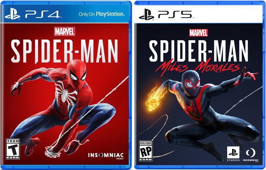 PS5 and PS4 box art comparison