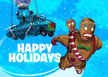 Fortnite PS4 PlayStation 4 Christmas Card