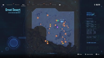 Stellar Blade: Great Desert Walkthrough - Cans, Design Patterns, Beta Cores, Body Cores, Exospines, Passcodes, Camps 88